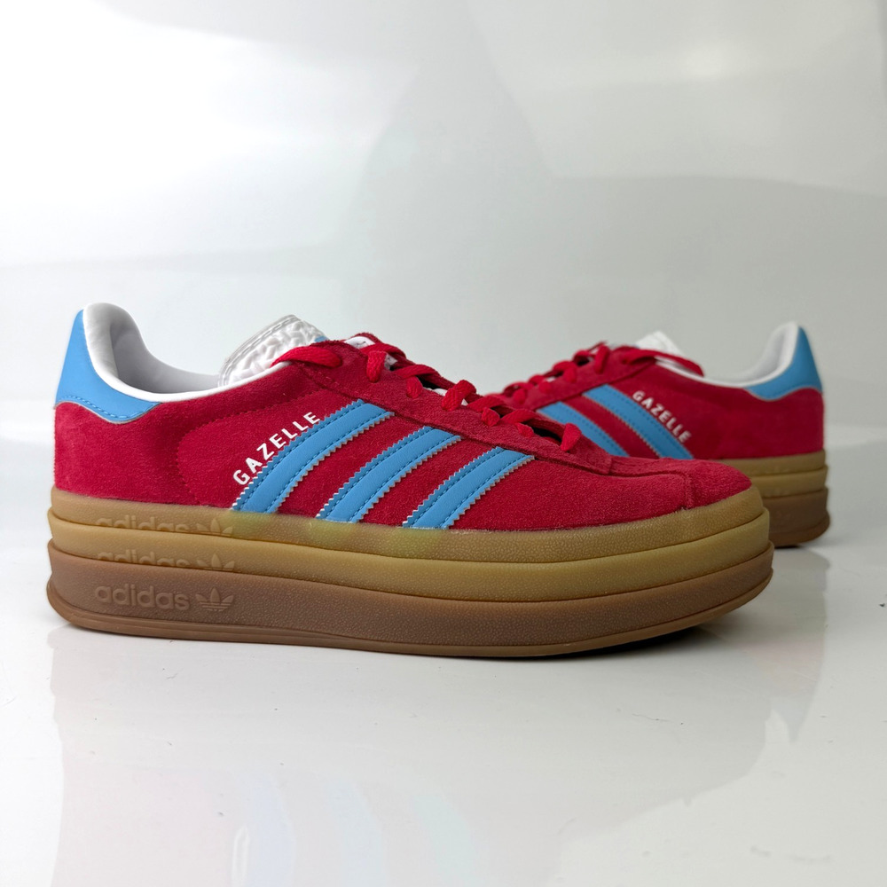 Adidas Gazelle Bold Originals Active Pink Blue Burst Shoes IE0421 Women's Size 7